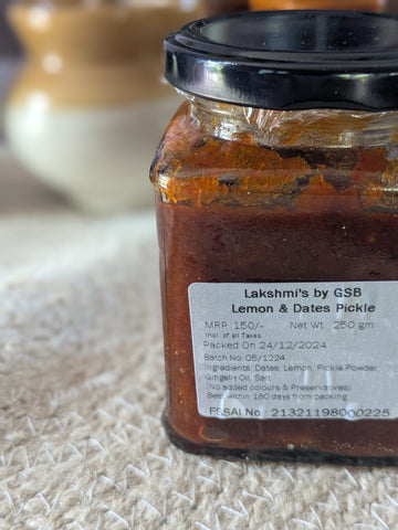 Lemon & Dates Pickles-250 gm